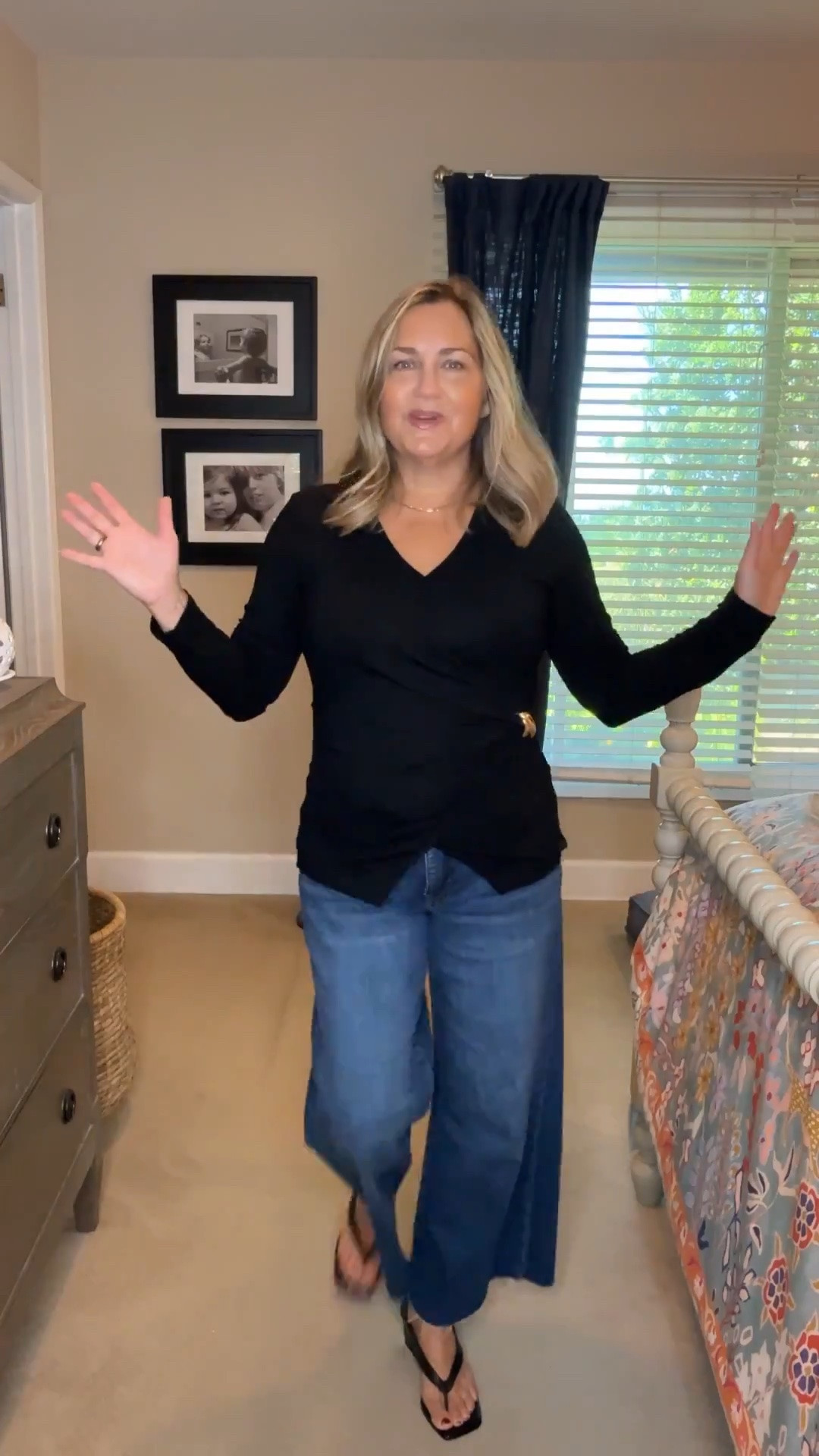 If you’re over 50 and looking for good outfits that camouflage your tummy… These might help you find your way. The jeans I’m wearing with the long brown cardigan. Are the Lucy Jean. Same I’m wearing with the fish sweater. And the cowl neck olive green shirt is with the jeans that I am wearing in the first clip with the black shirt. ￼ jeans are 4 petite and 4. Tops are small.

#LTKOver40 #LTKootd #LTKSaleAlert