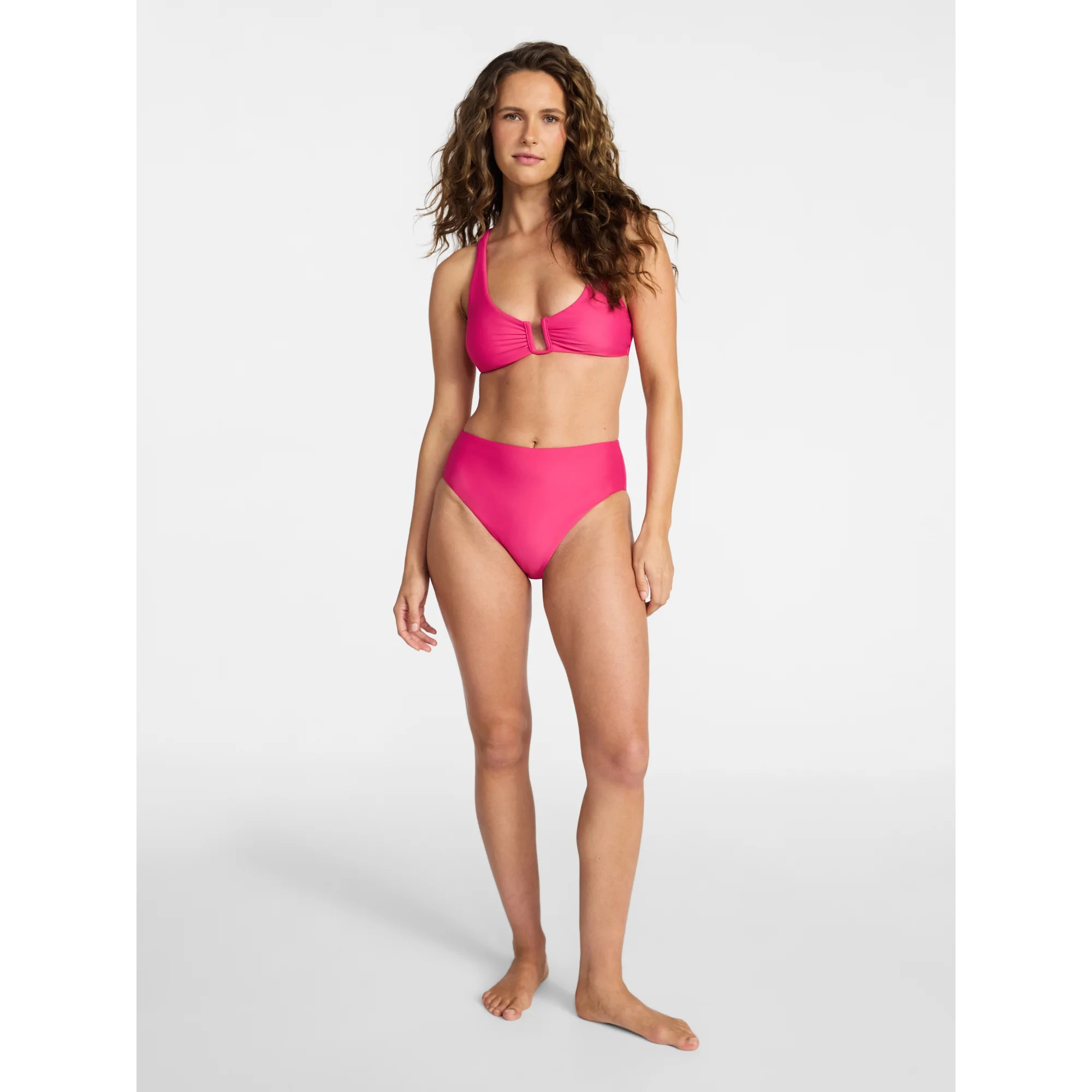 Time and Tru Women's and Women's Plus Size Square Wire Bikini Top, Sizes XS-3X | Walmart (US)