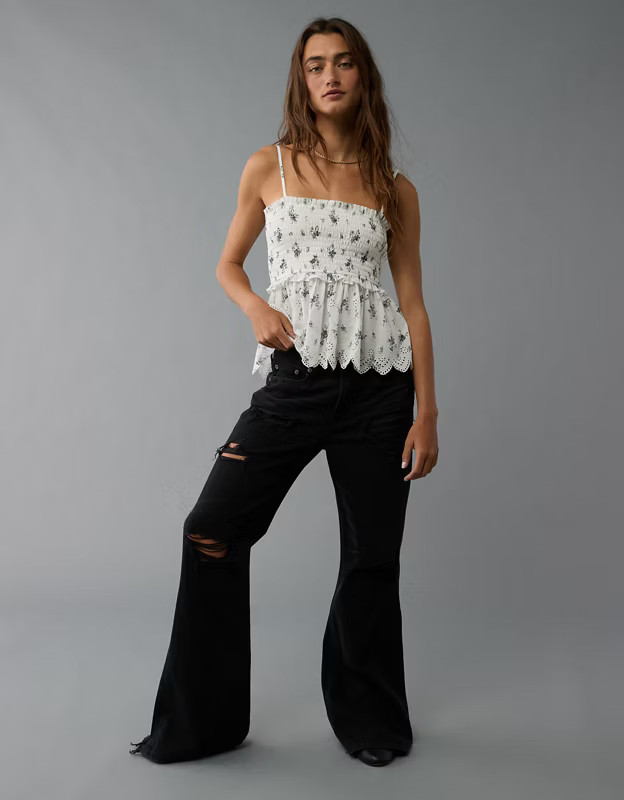 AE Floral Tiered Tube Top | American Eagle Outfitters (US & CA)