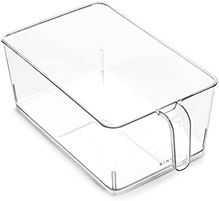 BINO | Clear Storage Organizer | THE HOLDER COLLECTION | Clear Containers for Organizing with Bui... | Amazon (US)