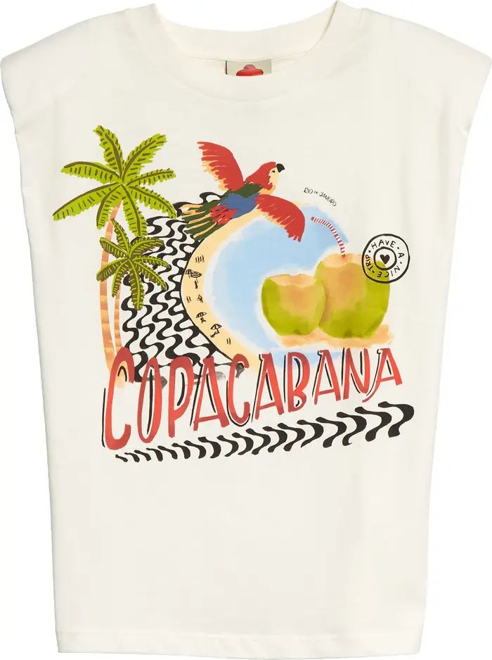 Copacabana Organic Cotton Graphic Muscle T-Shirt | Nordstrom