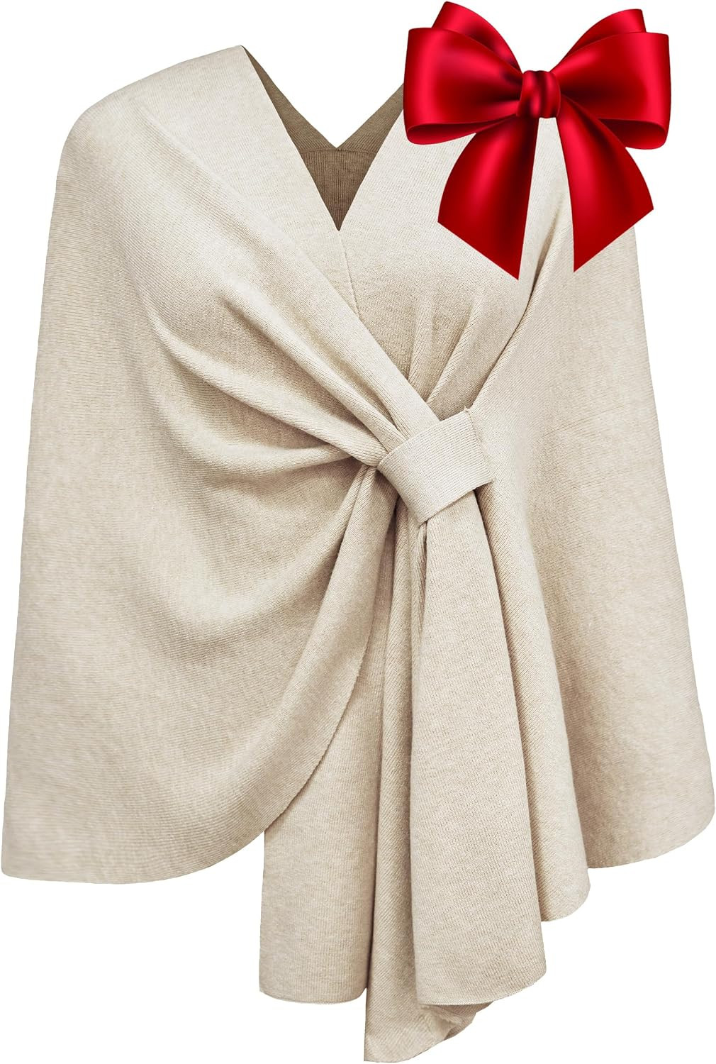 PULI Women Elegant Shawl Wrap Open Front Poncho Sweater Spring Fall Winter | Amazon (US)