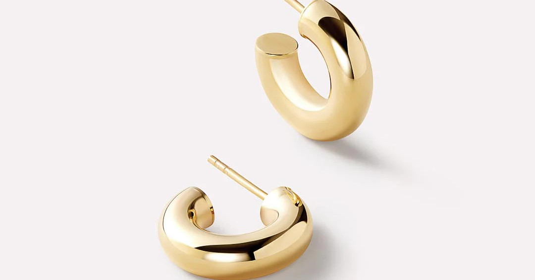 Gold Bold C-Hoops Mini | Ana Luisa