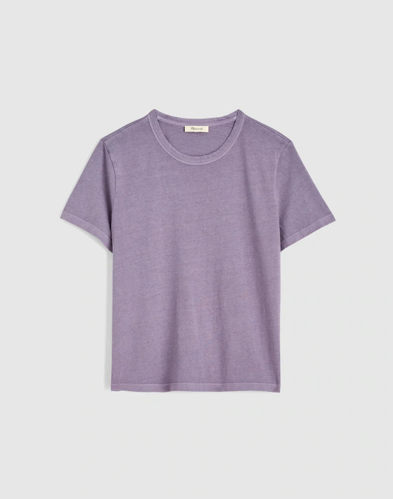 The Perfect Crewneck Tee in Allday Jersey | Madewell