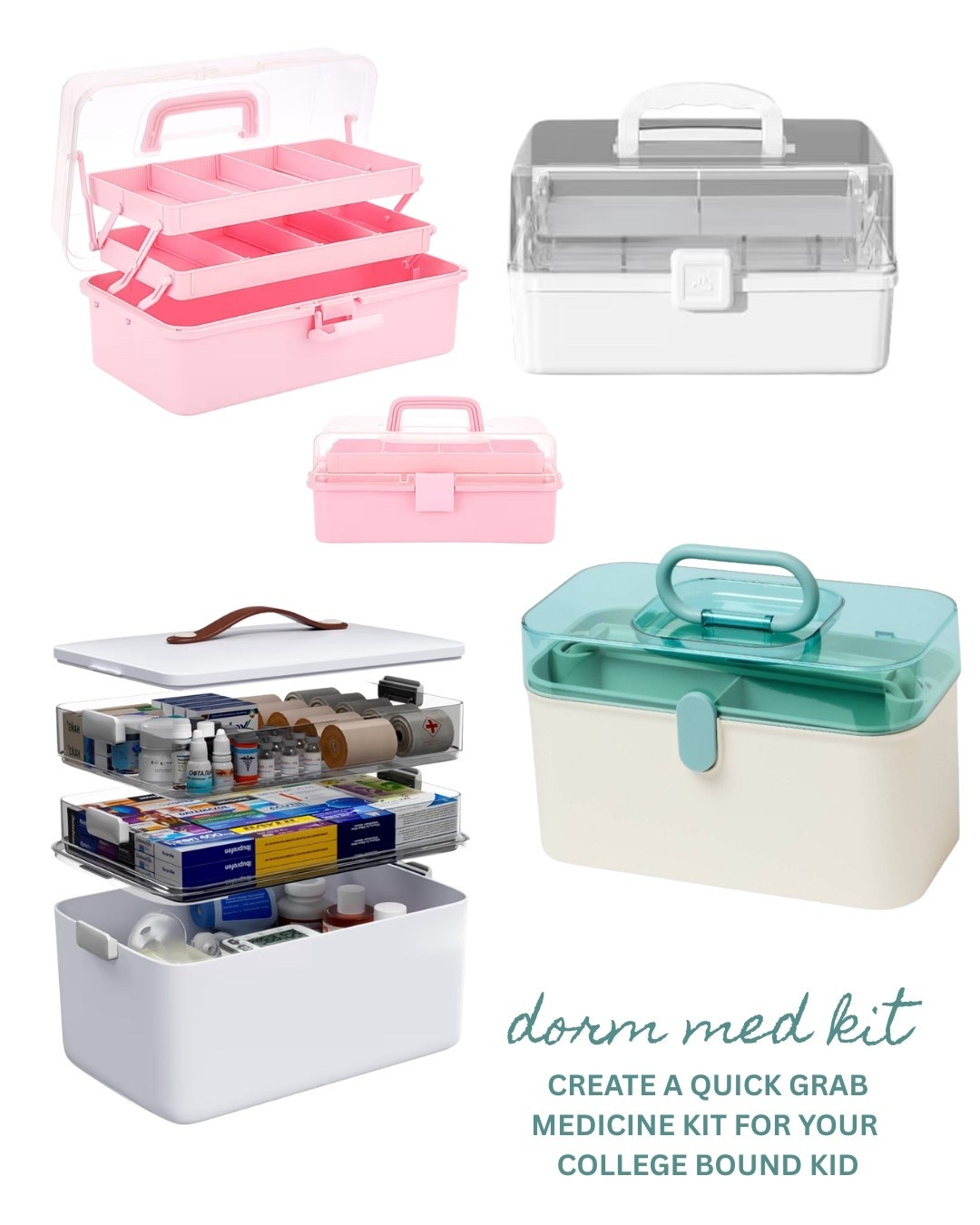 ￼Dorm room medicine kit. Send your college student off with all of the medicine necessary to survive College.

#LTKselfcare #LTKTravel #LTKHome