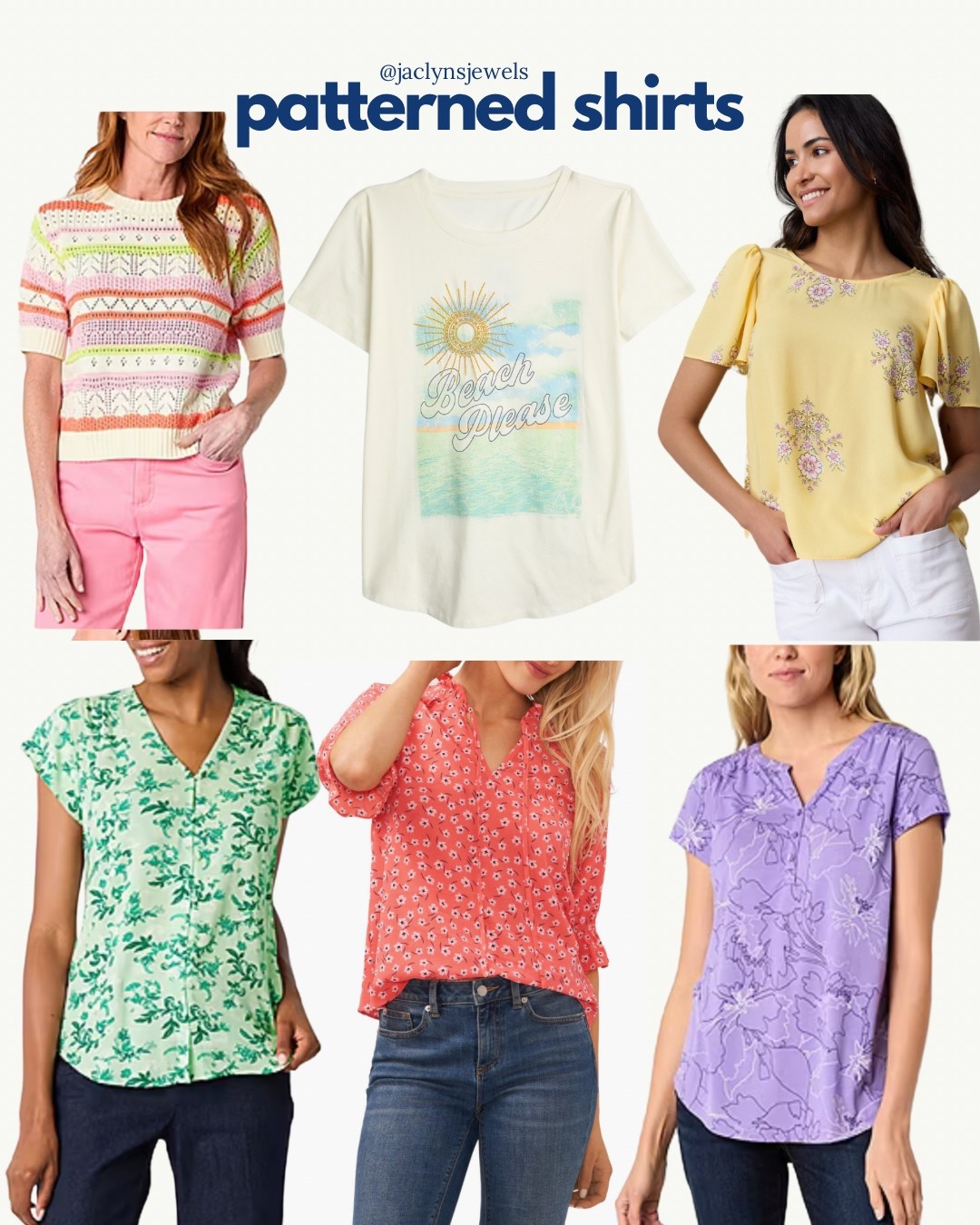 I’m looking for some patterned shirts to wear under my colorful jean jackets. 

I’m not quite sure any of these work, but they are so pretty!

#spring
#lighspring
#springcolorpalette

#LTKPlusSize #LTKMidsize #LTKPetite