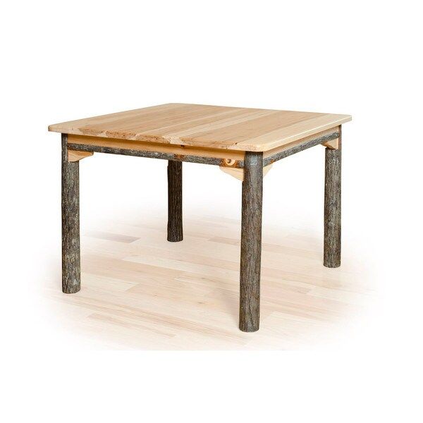 Rustic Hickory & Oak Solid Top 42x42 Dining Table- Amish Made USA - Brown | Bed Bath & Beyond