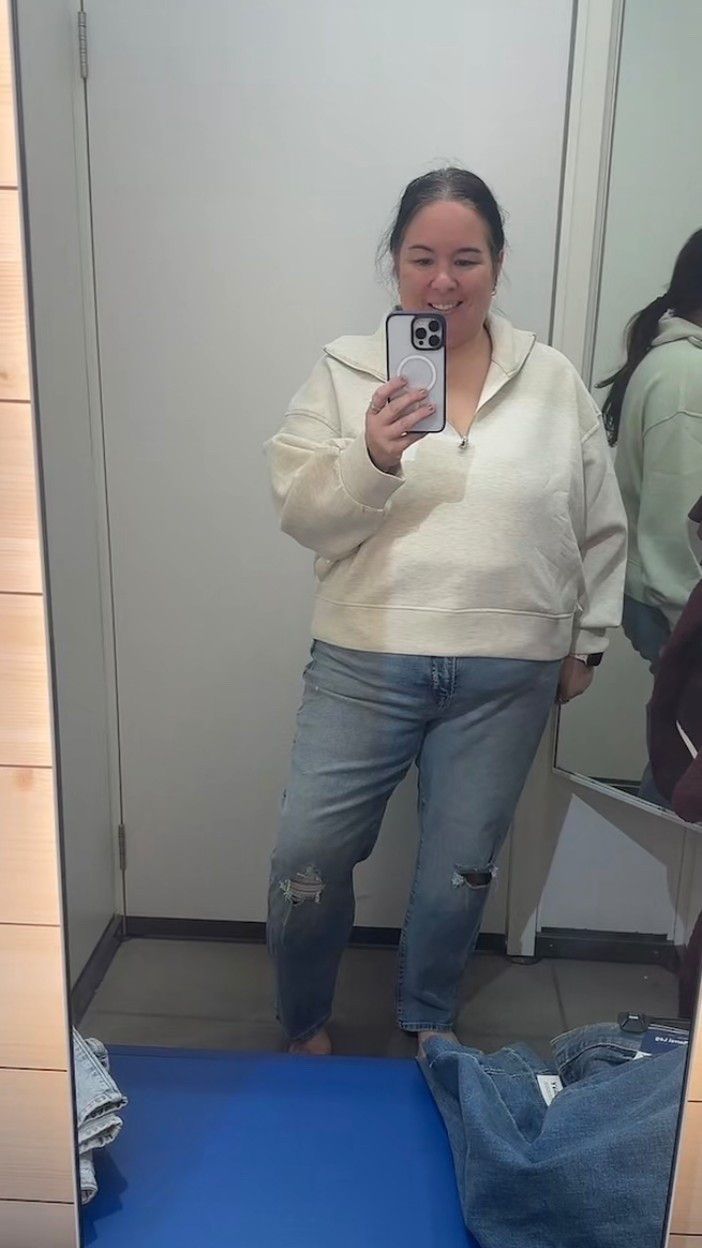 This outfit screams comfy yet put together and the whole outfit is less than $50 at old navy 

#LTKSaleAlert #LTKFindsUnder50 #LTKOver40