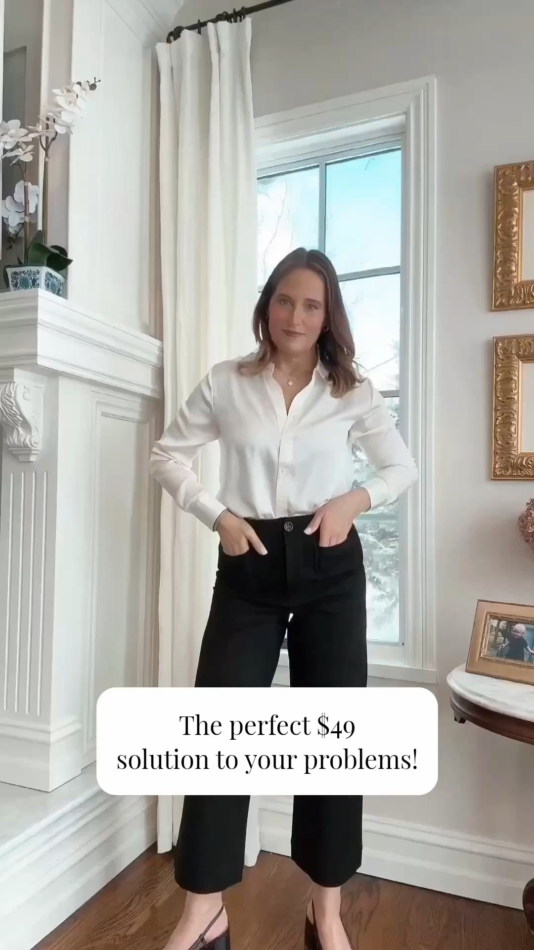 These affordable pants from Quince really solve all your wardrobe problems. They’re comfortable, flattering, and easy to style. A simple piece that instantly makes any outfit look put together.