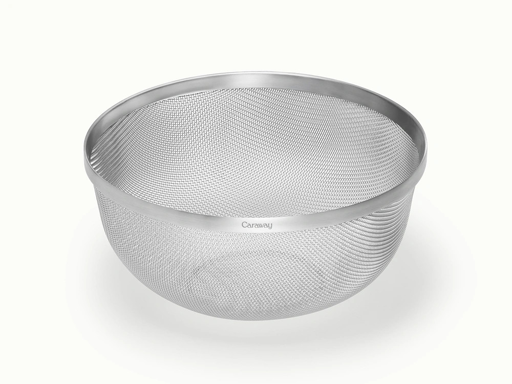 Large Stainless Steel Strainer | 6 Quart Capacity | Caraway | Caraway