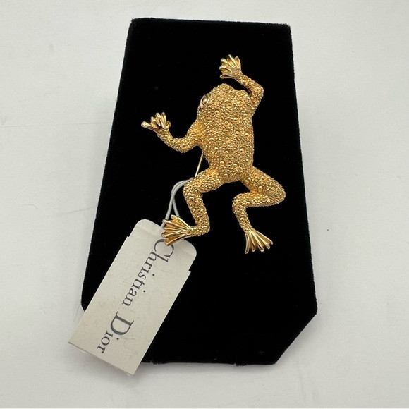 Christian Dior 1980’s Vintage Gold Plated Frog Brooch | Poshmark