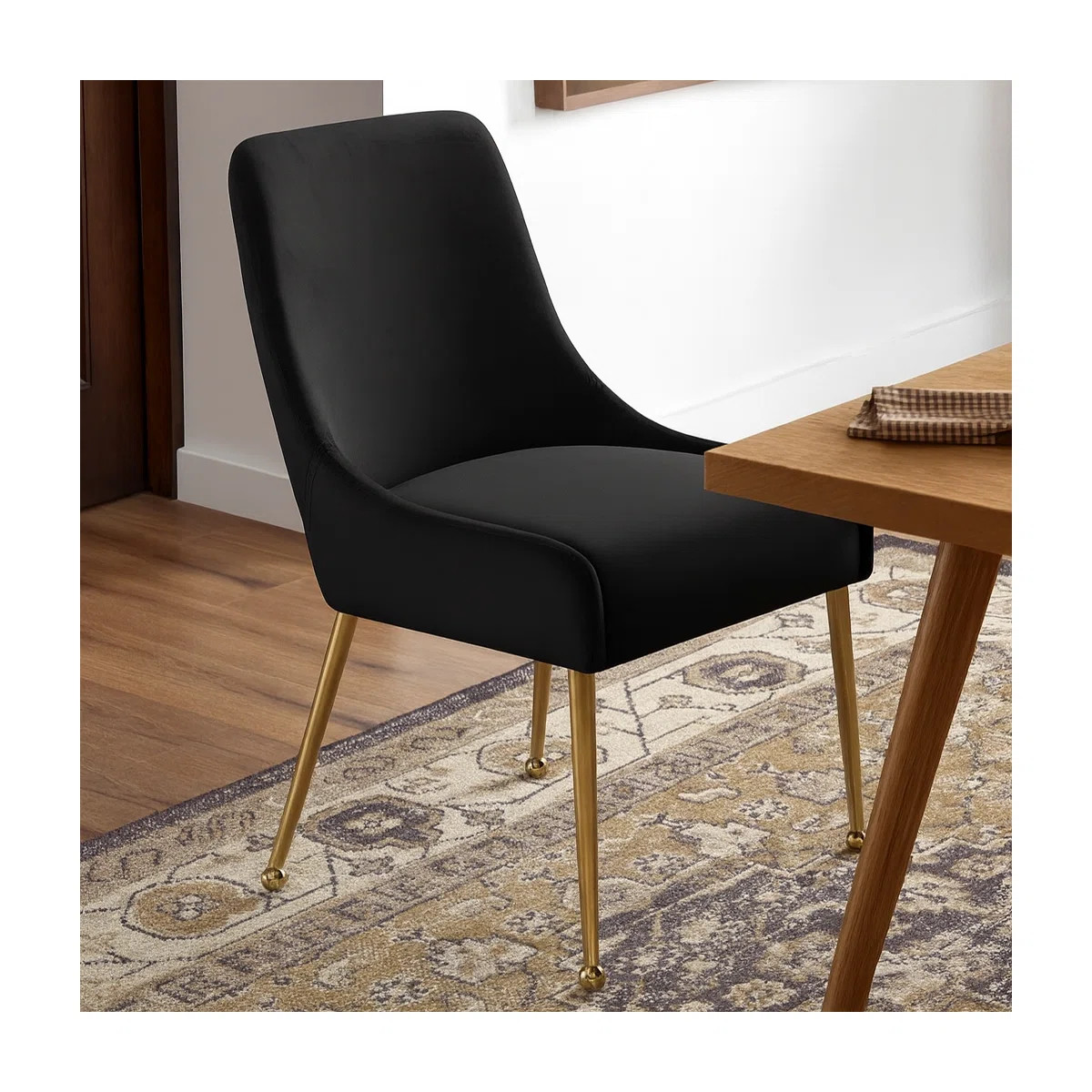 Rickyah 19.5'' H Velvet Upholstered Side Chair (Set of 2) | Wayfair North America