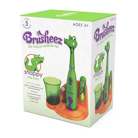 Brusheez Children's Electronic Toothbrush Set - Snappy the Croc, One Size, Green | JCPenney