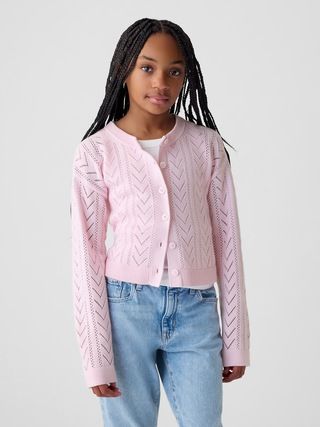 Kids Pointelle Sweater | Gap (US)