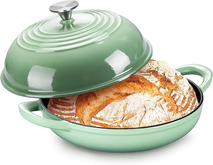 P&P CHEF Bread Dutch Oven for Sourdough, 5.5 Quart Enameled Cast Iron Dutch Oven Pot with Lid for... | Amazon (US)