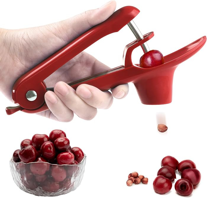 Cherry Pitter - Makmzoon Cherry Pitter Tool Stainless Steel Rod(Red) | Amazon (US)