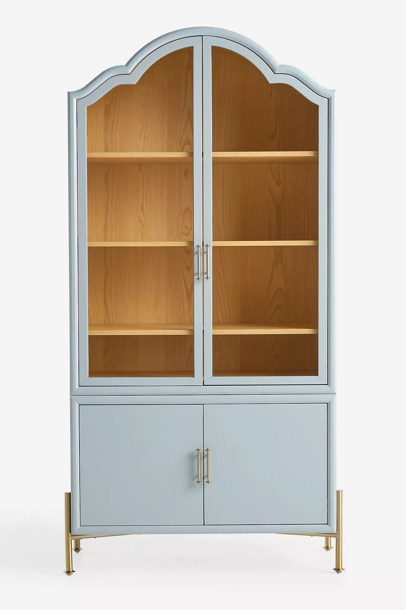 Livia Glass & Wood Storage Hutch | Anthropologie (US)