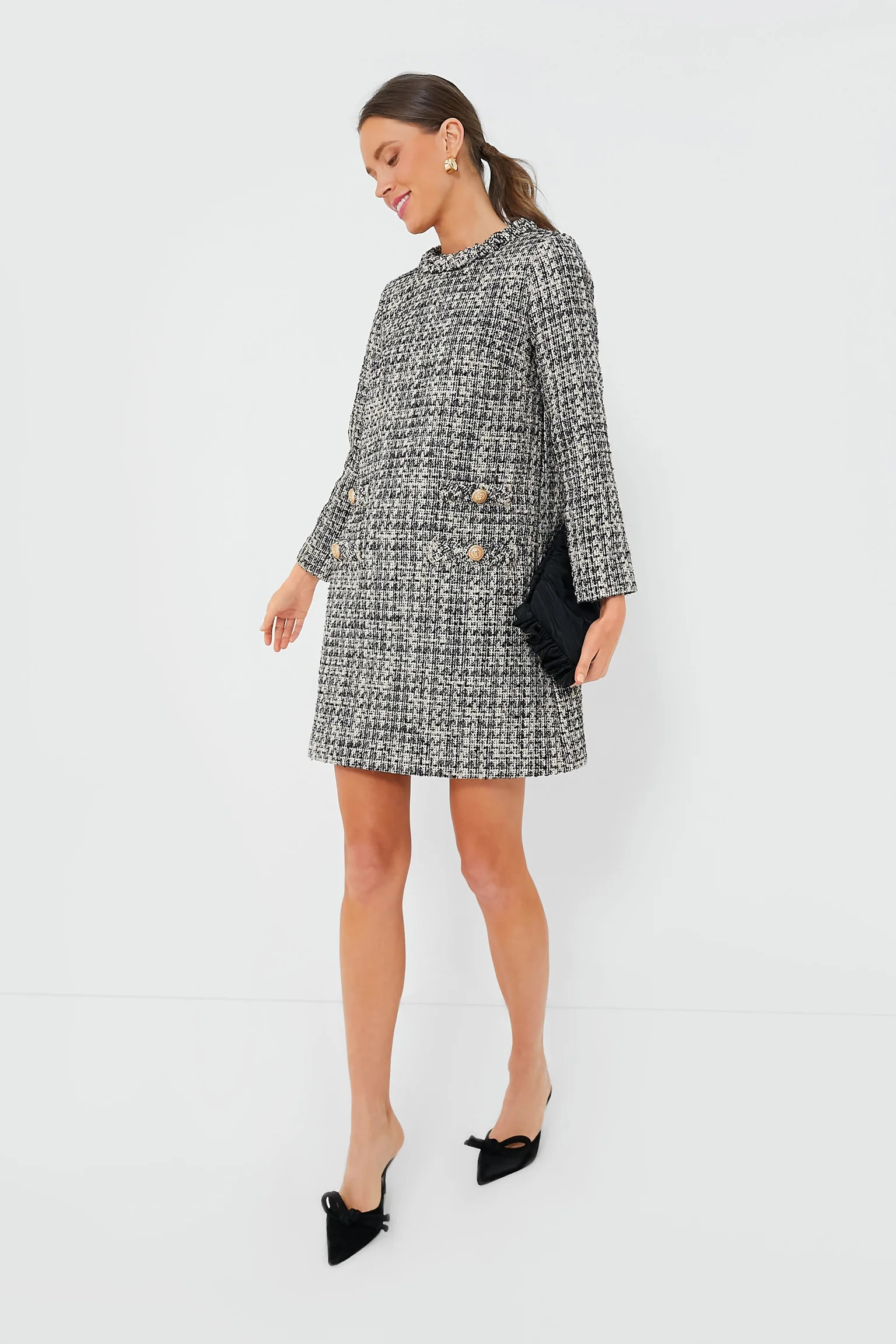 Smoke and Mirrors Long Sleeve Tweed Jackie Dress | Tuckernuck (US)