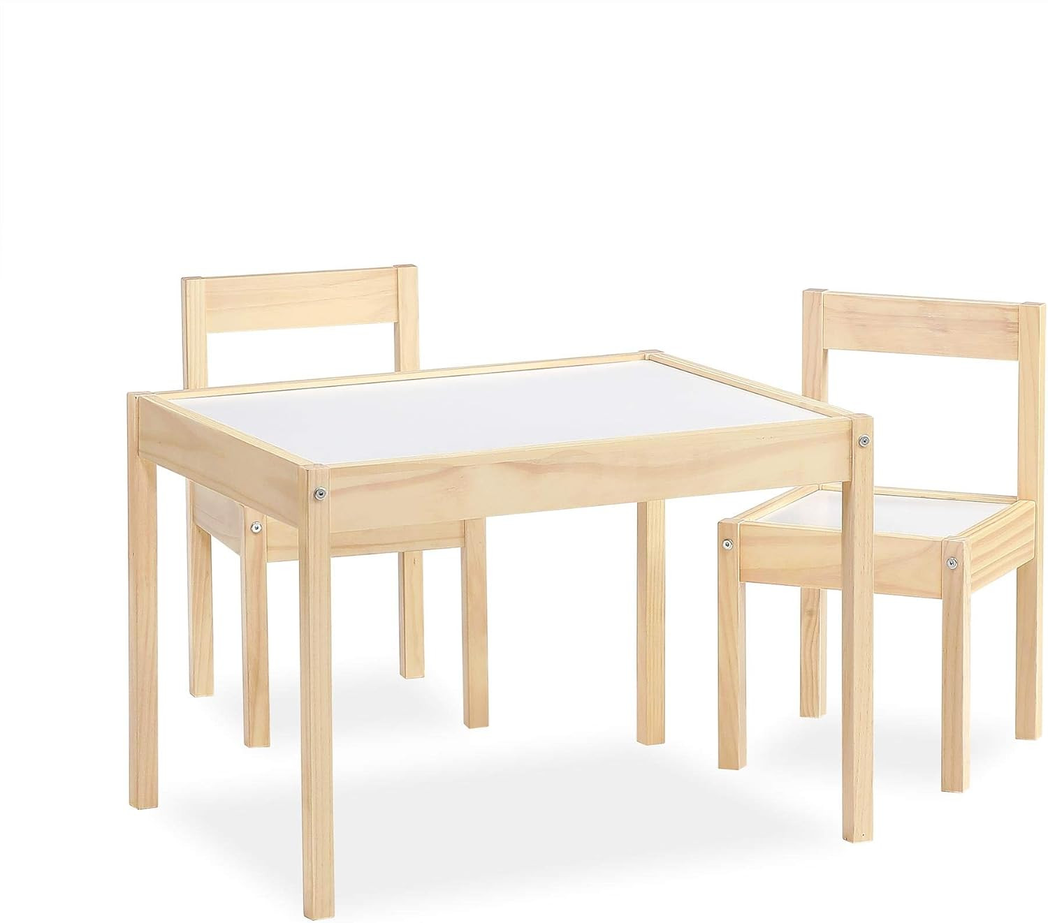 Baby Relax Hunter 3-Piece Kiddy Table & Chair, Natural/White Table Set | Amazon (US)