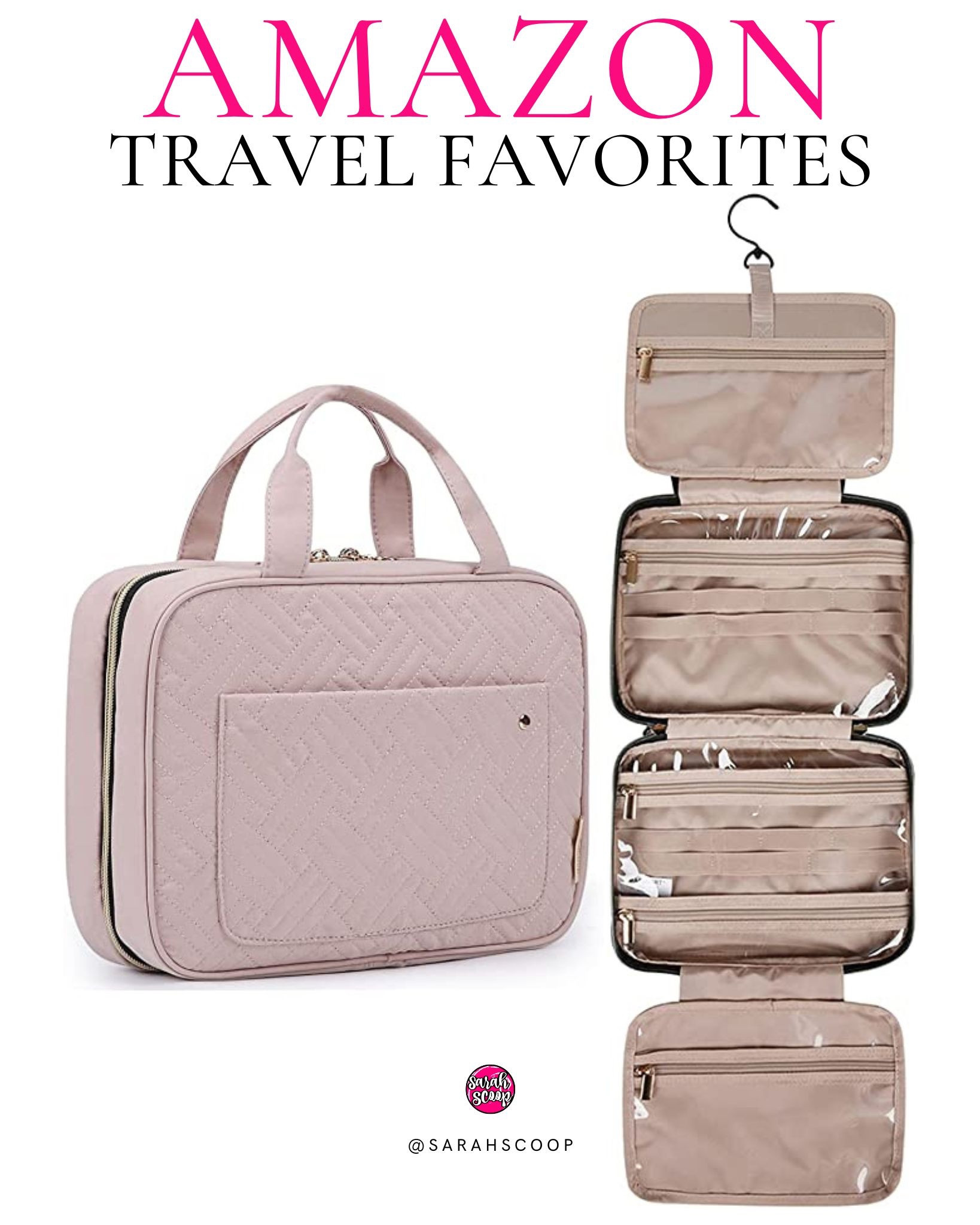 Packing for your next trip? Don't forget your make up organization bag! It will make packing and using your travel essentials so much easier. With it, you can easily maximize storage space and access all the products you need with ease. #travelessentials #travelmakeupbag #maquillaje #vacaymode #travelfavorites #beautyonthego #vacationmodeon #instatraveling #ontheroadagain #vacayprep

#LTKbeauty #LTKtravel #LTKunder50