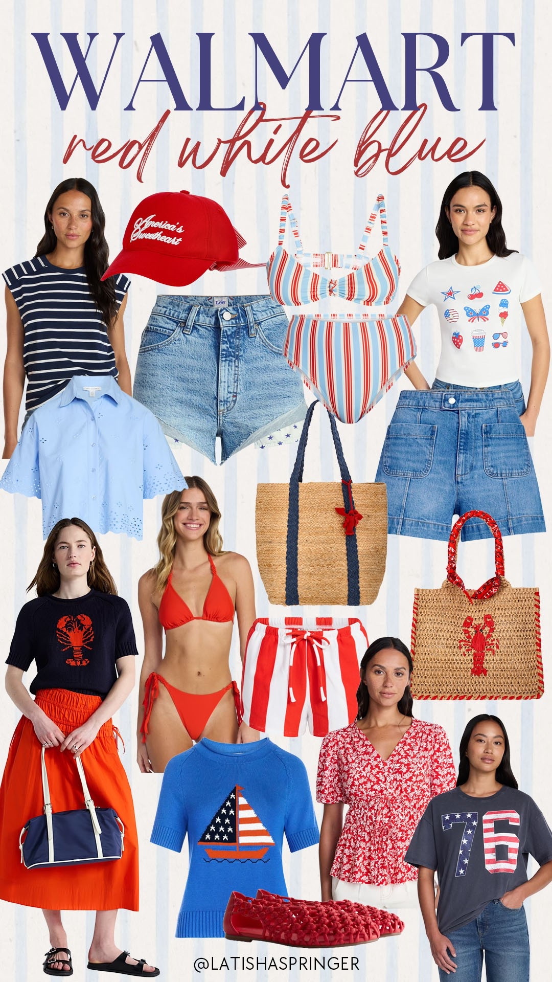 Red white and blue summer style from Walmart! 

#walmartfinds

Walmart finds. Walmart fashion. Walmart new arrivals. Walmart red white blue style. Walmart 4th of July style. Walmart swim. Americana style.

#LTKootd #LTKSeasonal #LTKSwim