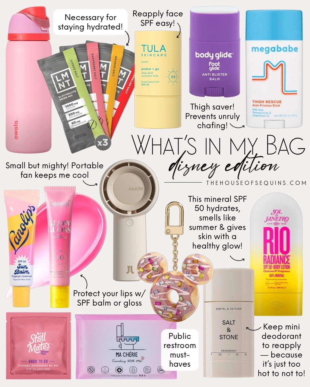 What’s in my bag Disney edition! Shop everything you need for a summer day at the parks! Theme park approved essentials, portable fan, sunscreen favorites, stick sunscreen, hydration packets, travel water bottle, Disney bag charms, travel  toiletry essentials 

Comment SHOP below to receive a DM with the link to this post on my LTK ⬇ https://liketk.it/5hJur #ltkbeauty #ltkfindsunder50 #ltktravel