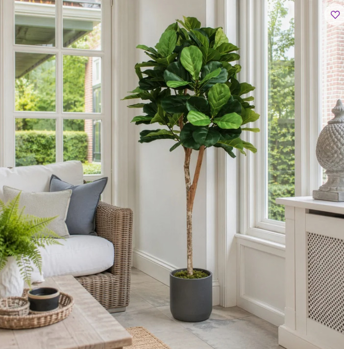 72'' Faux Fiddle Leaf Fig Tree in Pot 

 