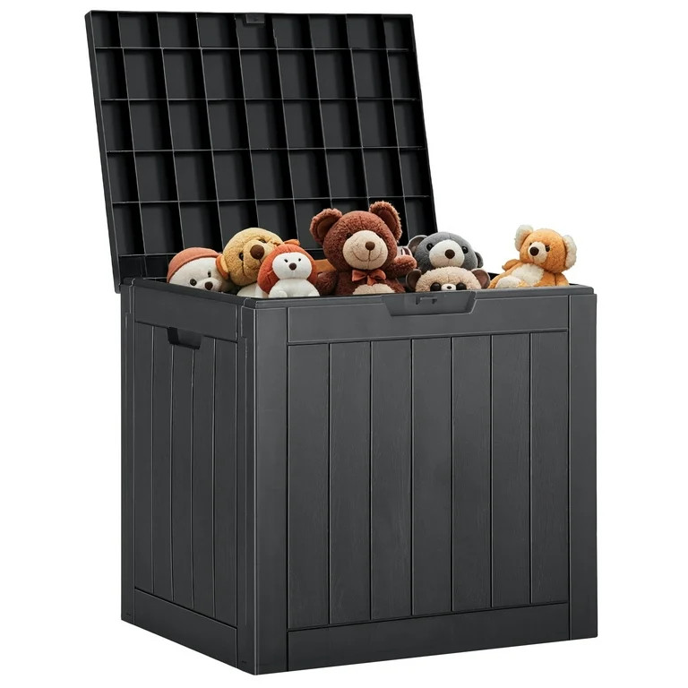 Gianna 31 Gallon Resin Deck Box, Waterproof UV Resistant Outdoor Storage Box for Garden, Indoor | Walmart (US)
