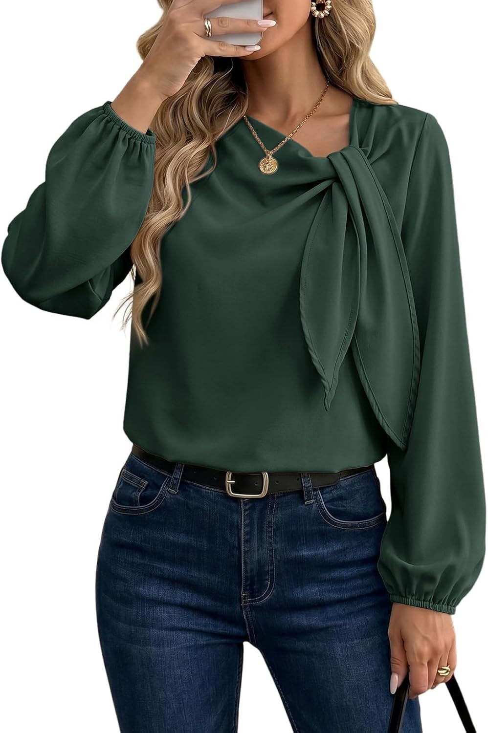 Dokotoo Women's Business Casual Tops Asymmetrical Neck 2026 Shirts Blouses | Amazon (US)