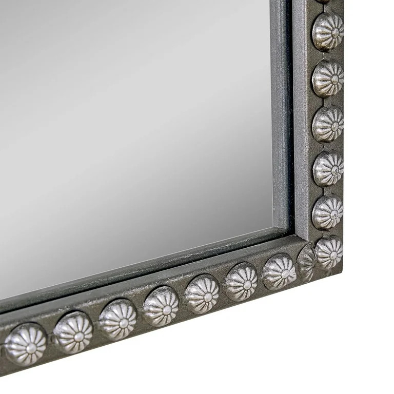 Crystal Art Gallery 24" x 34" Black Filigree Arch Mantel Decor Mirror | Walmart (US)