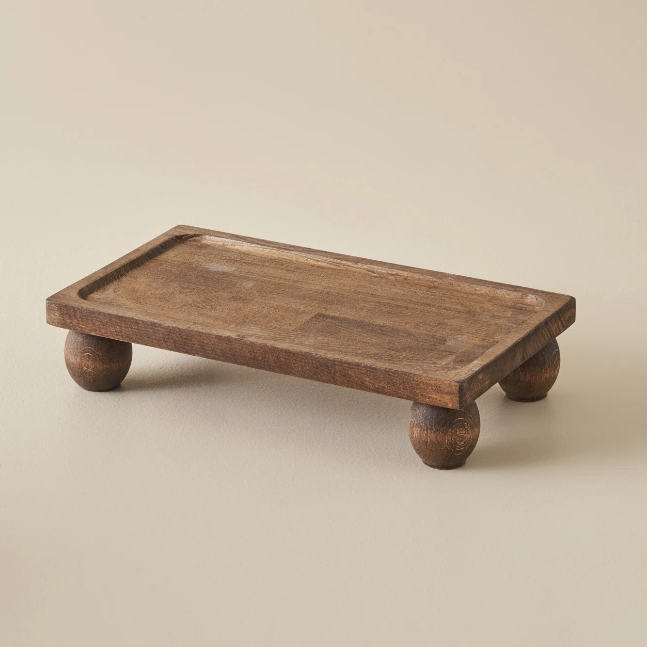 Wooden Rectangular Serving Stand | Wayfair North America