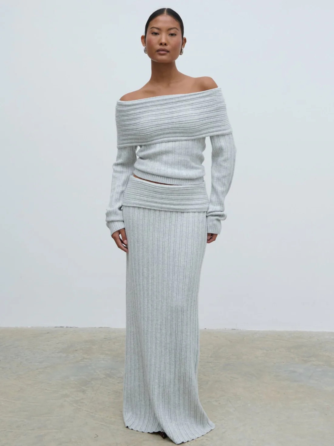 Petra Bardot Cosy Rib Knit Jumper | Pretty Lavish (UK)