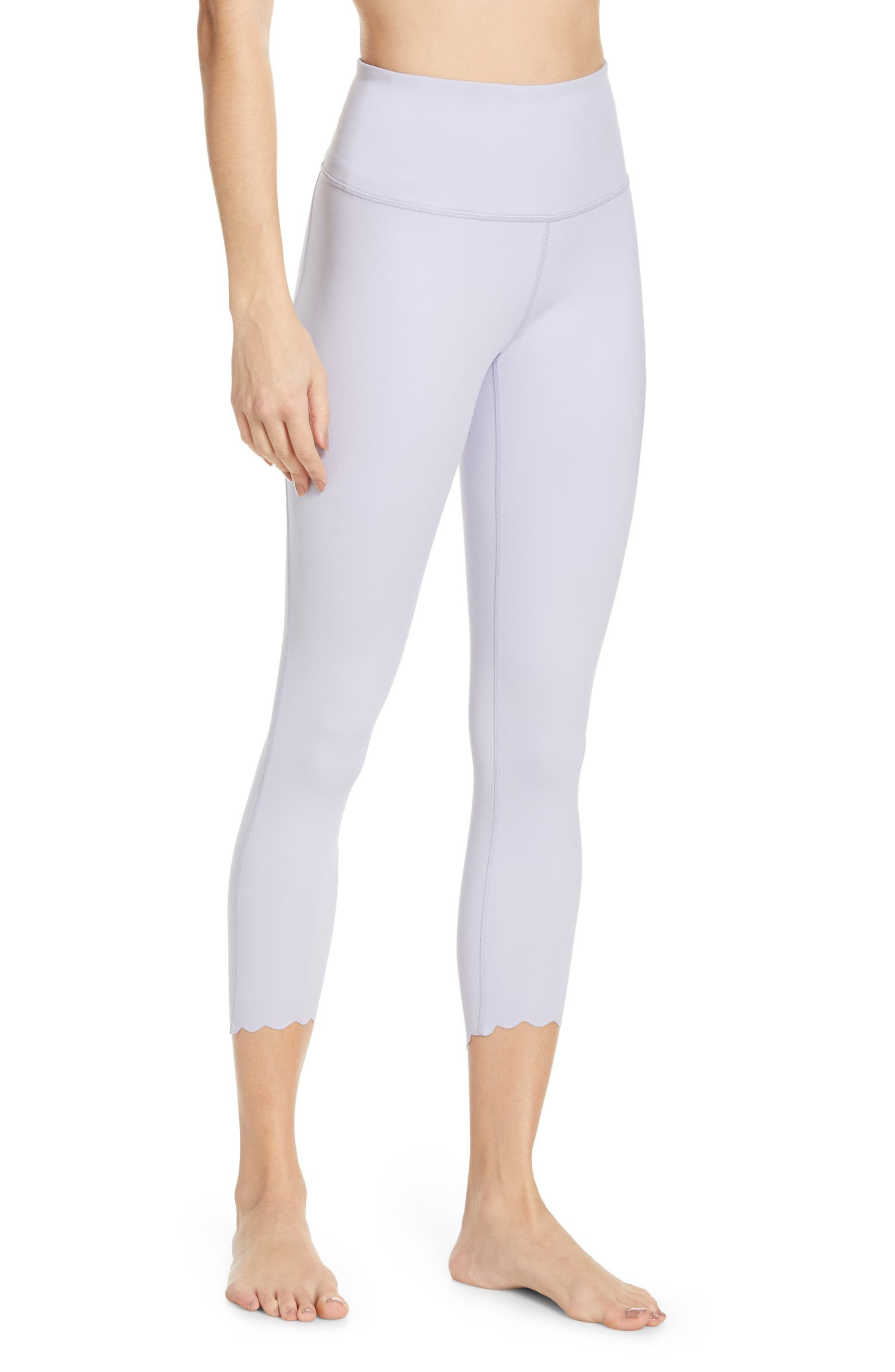 Scalloped Studio Lite 7/8 Leggings | Nordstrom