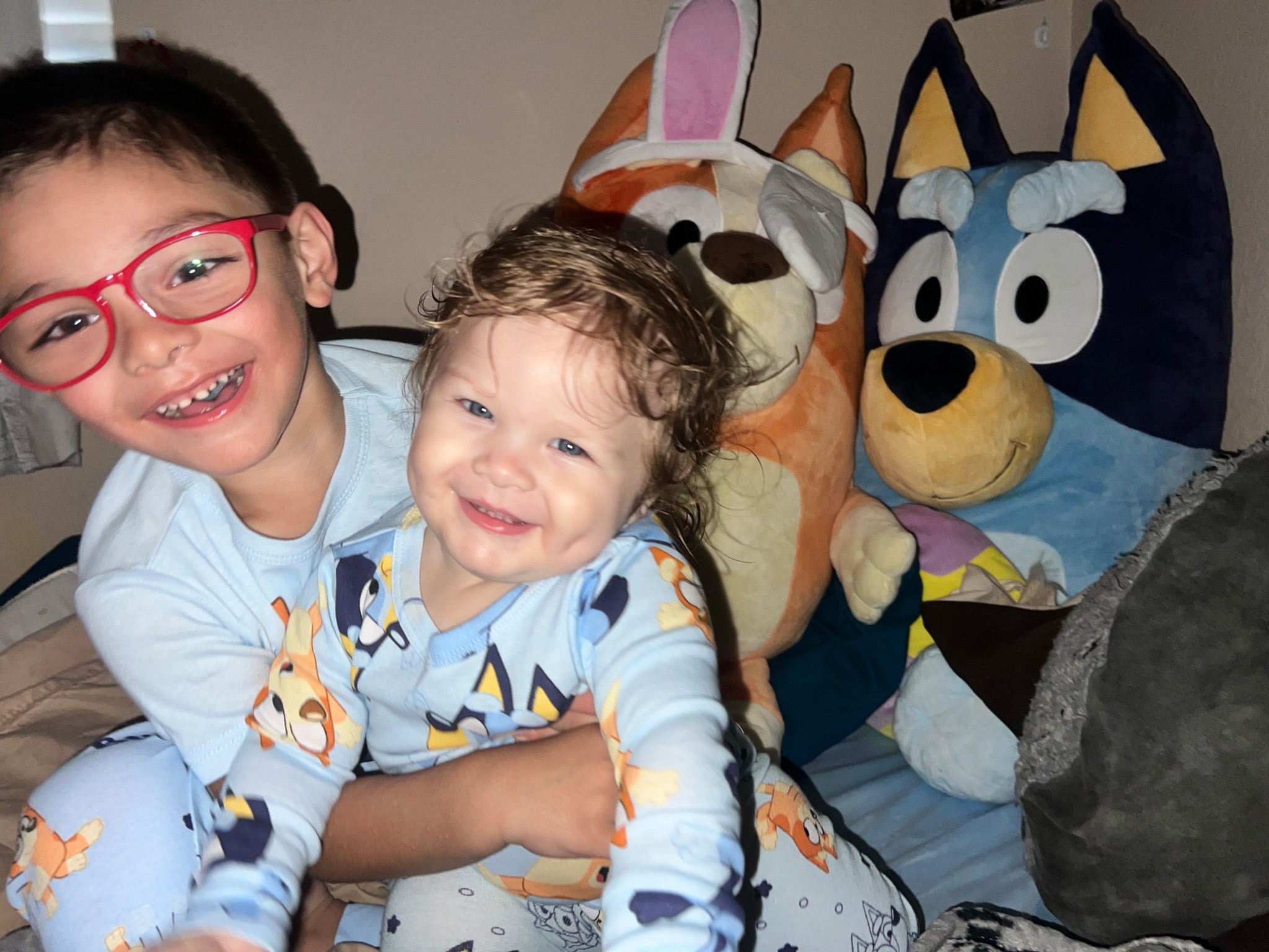 Matching bluey pajamas for the night before the first day of school! 

#LTKKids #LTKBaby #LTKFamily