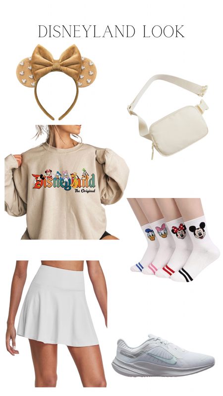 The perfect outfit a day at Disneyland! The vintage inspired Disney sweatshirt comes in 13 colors and is perfect for layering. A tennis skirt is a perfect option for Disney for the built in shorts. Add some cute Mickey ears, Disney tube socks and the most comfortable Nikes (size up a full size for maximum comfort) and it’s Disney magic ✨


#disneyoutfit
#disneymomlooks
#disneyfashion
#disneylandoutfit
#disneysweatshirt
#momlooks
#disneyfamilylooks

#LTKstyletip #LTKtravel #LTKfindsunder50