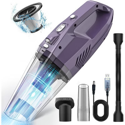 MAMNV Portable 6000Pa Cordless Handheld Vacuum, Vacuum Cleaner for Car Interior Cleaning, Rechargeable, Purple | Target