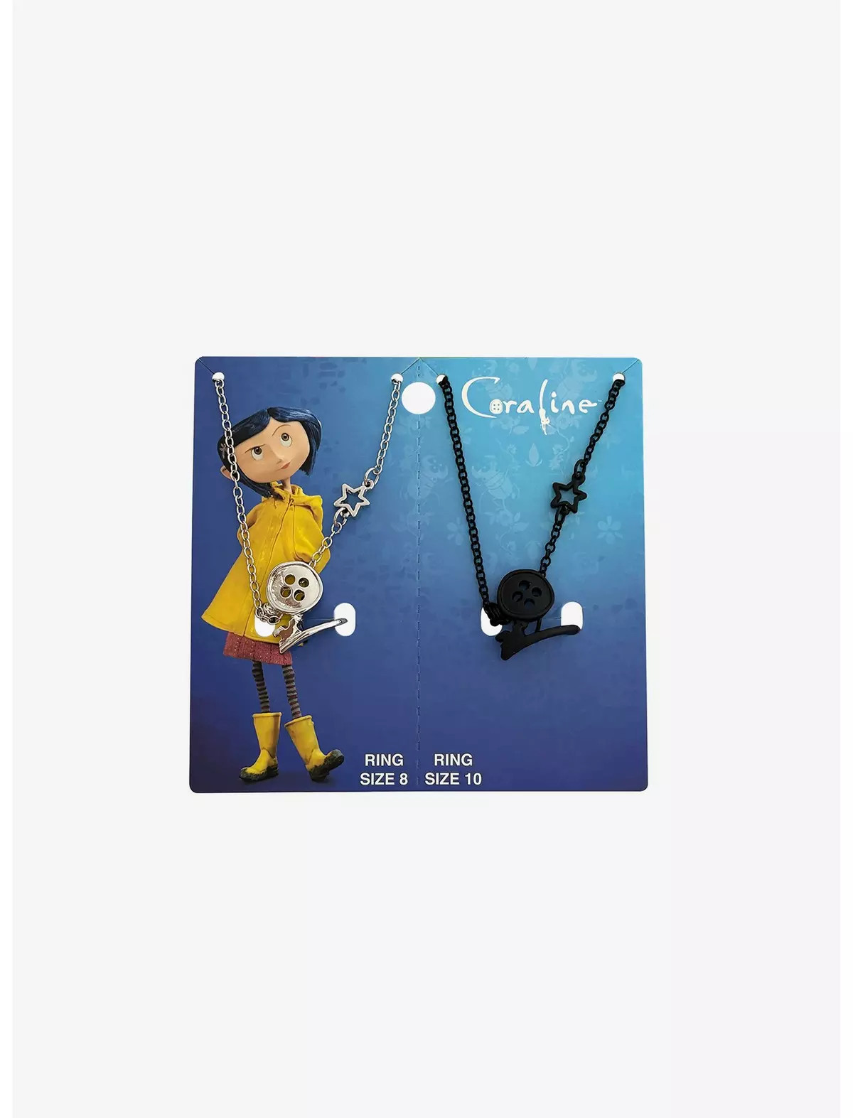 Coraline Button Ring Best Friend Necklace Set | Hot Topic | Hot Topic