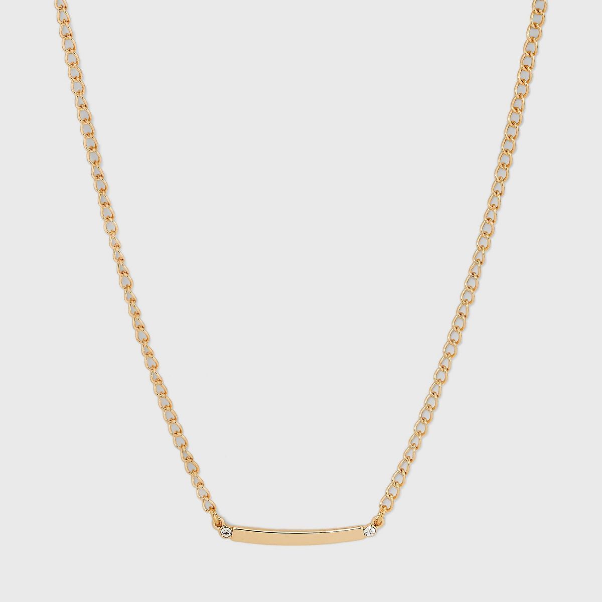 Curved Bar Short Necklace - A New Day™ Gold | Target