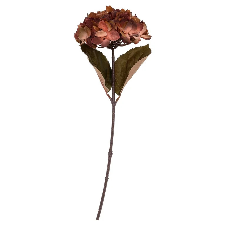 My Texas House Faux Hydrangea Stem, Brown, 20" | Walmart (US)