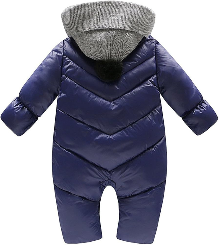 Mud Kingdom Baby Toddler All in One Snowsuit Romper Winter Warm | Amazon (US)