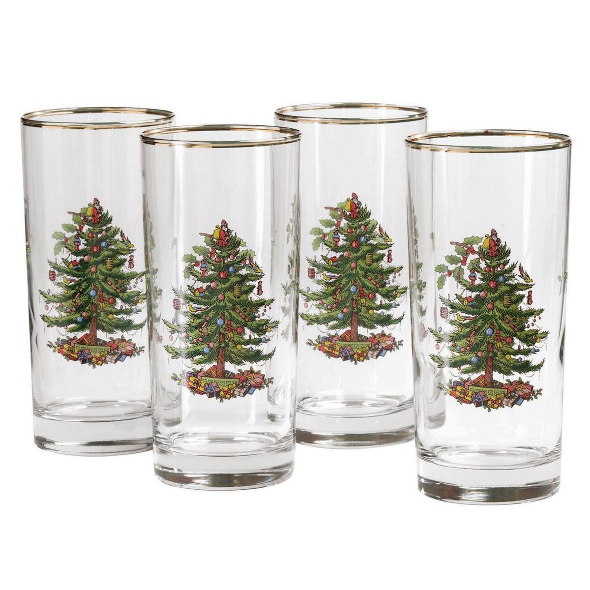Spode Christmas Tree Highballs, Set of 4 - 15 oz. | Target
