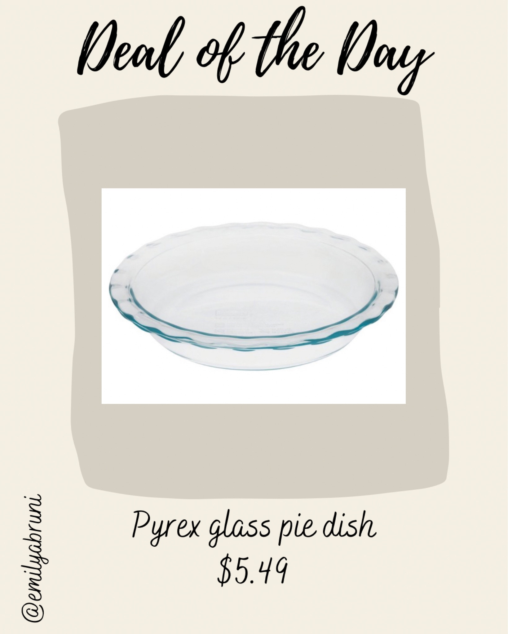 Pyrex Easy Grab 9.5 Glass Pie Pan : Target