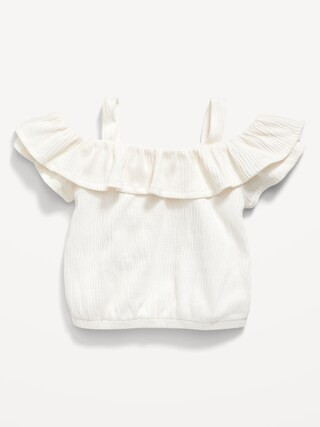Off-The-Shoulder Ruffled Jacquard-Knit Top for Baby | Old Navy (US)