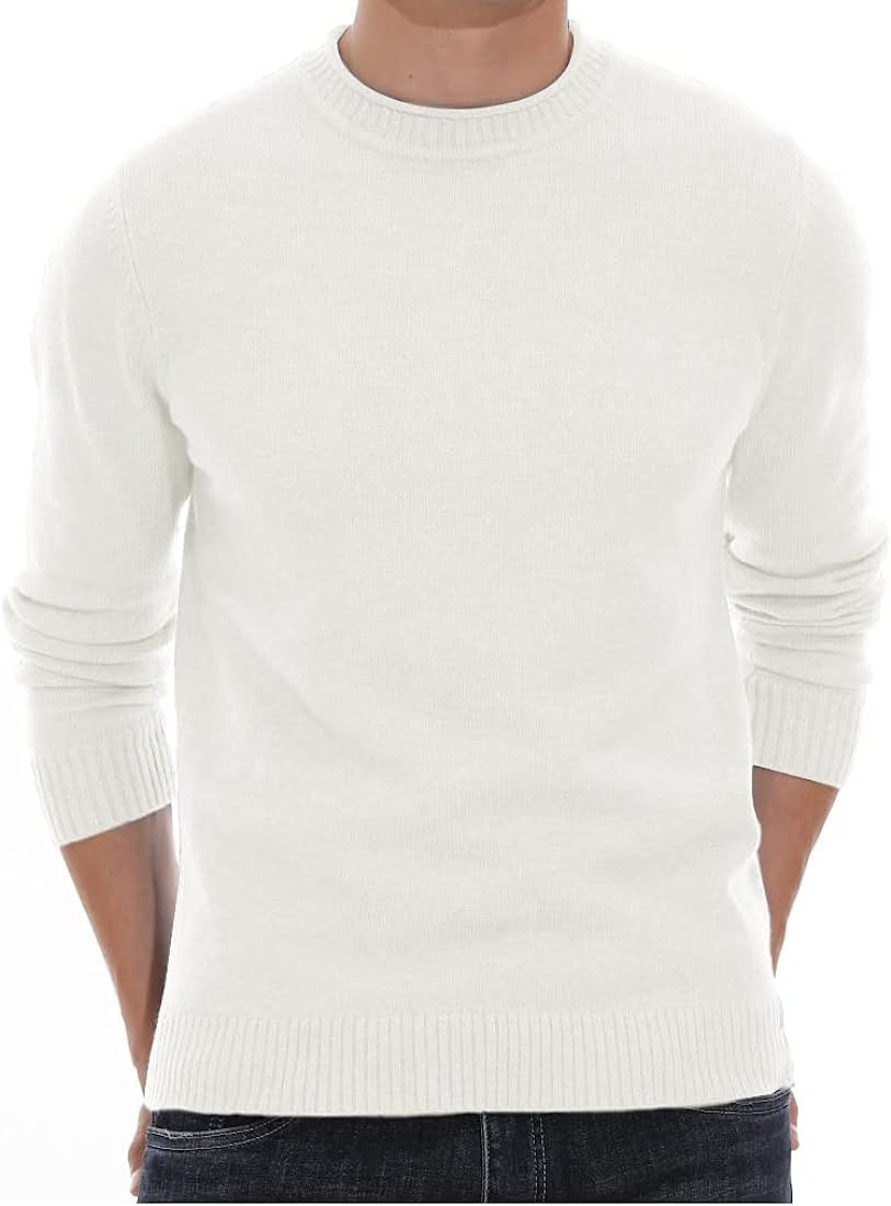Sailwind Men's Crewneck Sweater Soft Casual Sweaters for Men Classic Pullover Sweaters with Ribbing  | Amazon (US)