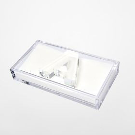 Acrylic Initial Guest Towel Holder | Mark and Graham