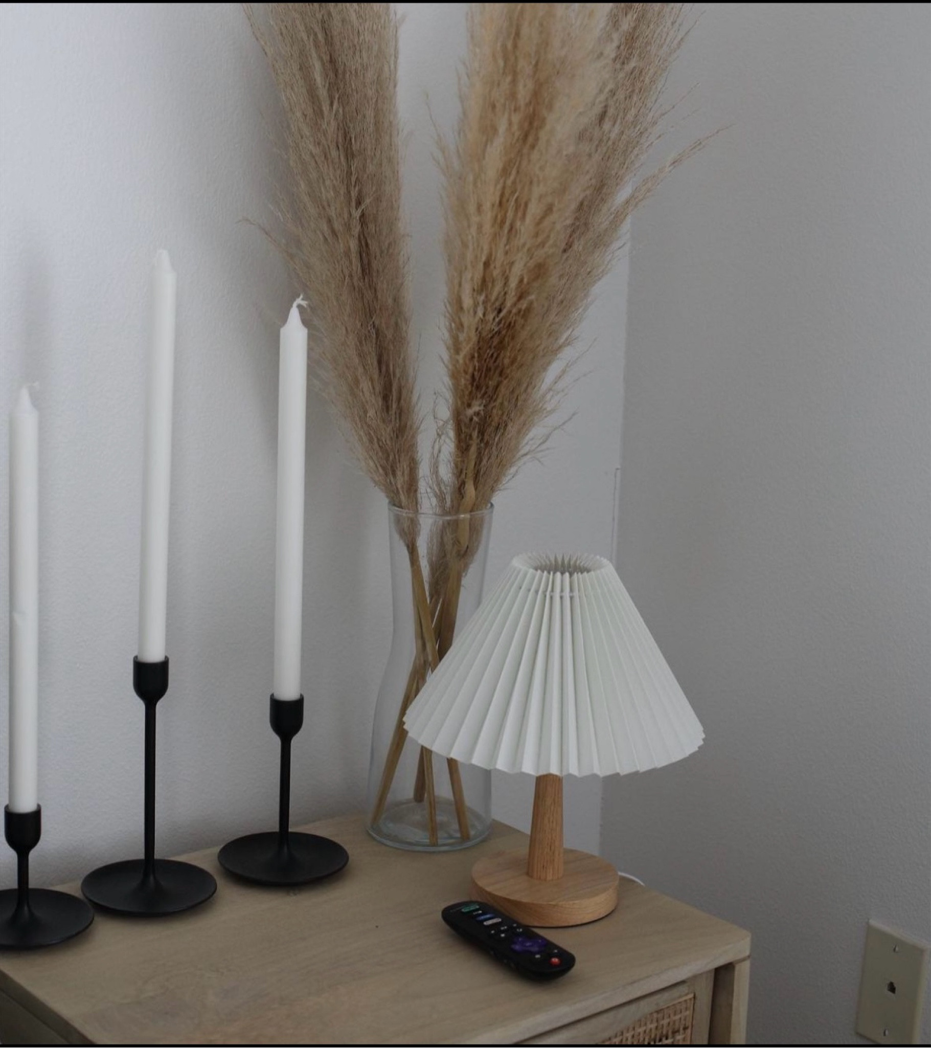 Home decor. Bedside Lamps. Pampas grass. Candleholders  

#LTKxNSale #LTKFindsUnder100 #LTKHome