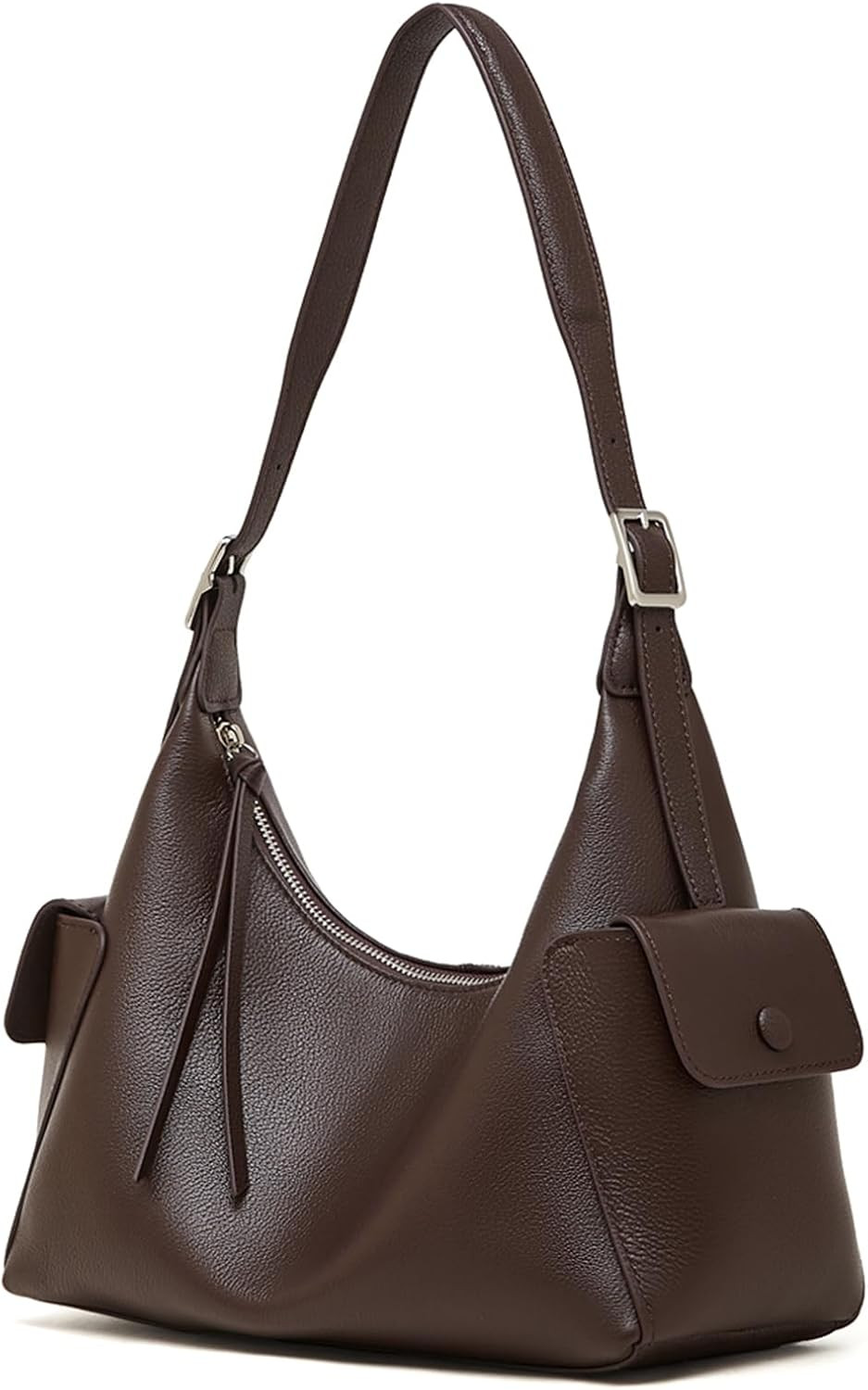 MFFOR Genuine Leather Hobo Bags for Women, Tote Bag, Slouchy Shoulder Purse | Amazon (US)