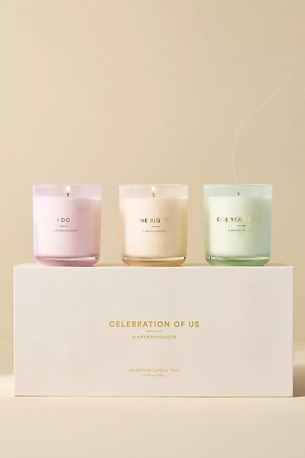 Nostalgia Wedding Gift Candles, Set of 3 | Anthropologie (US)