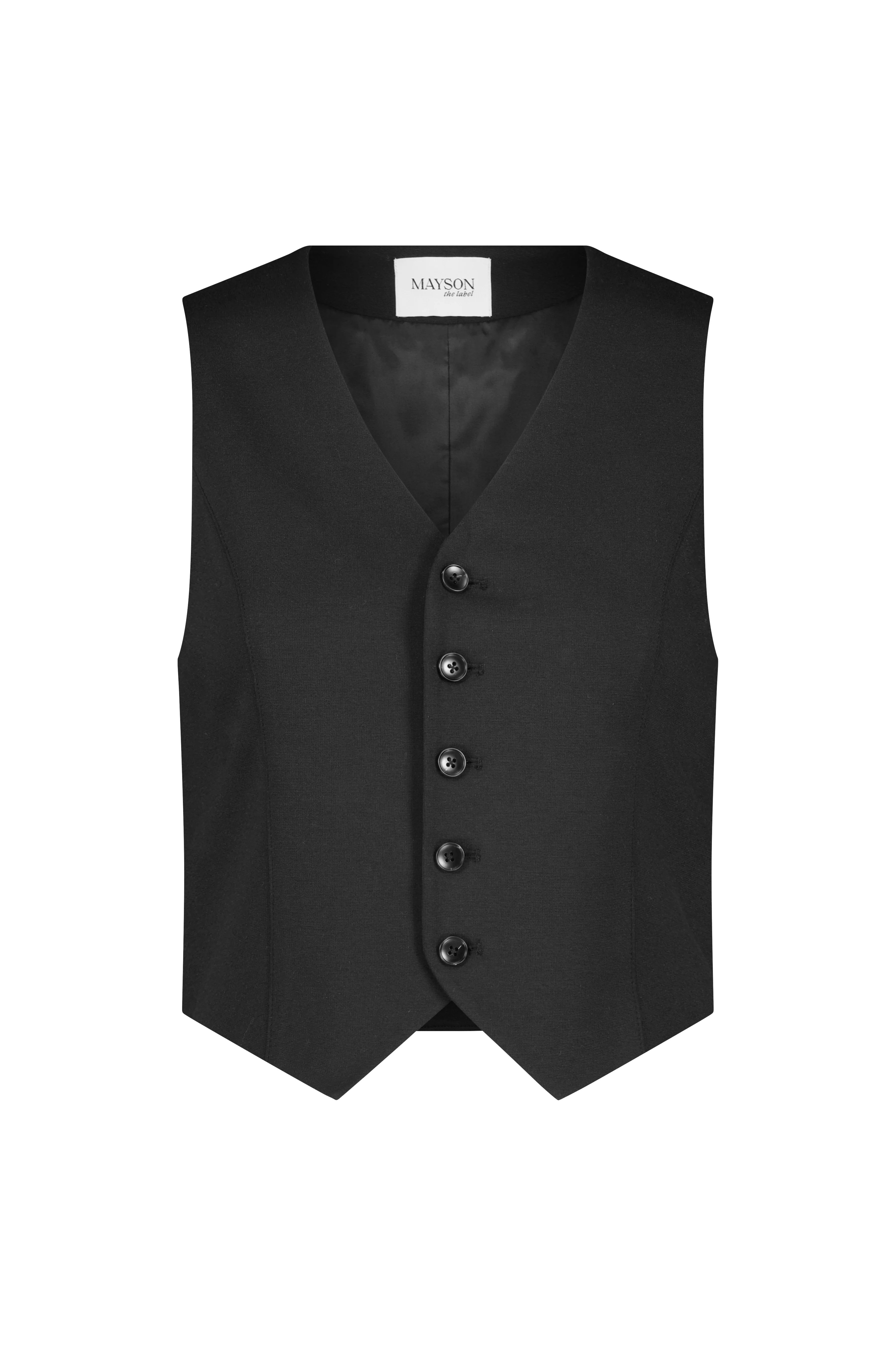 Slim-Fit Button-Front Vest | MAYSON the label