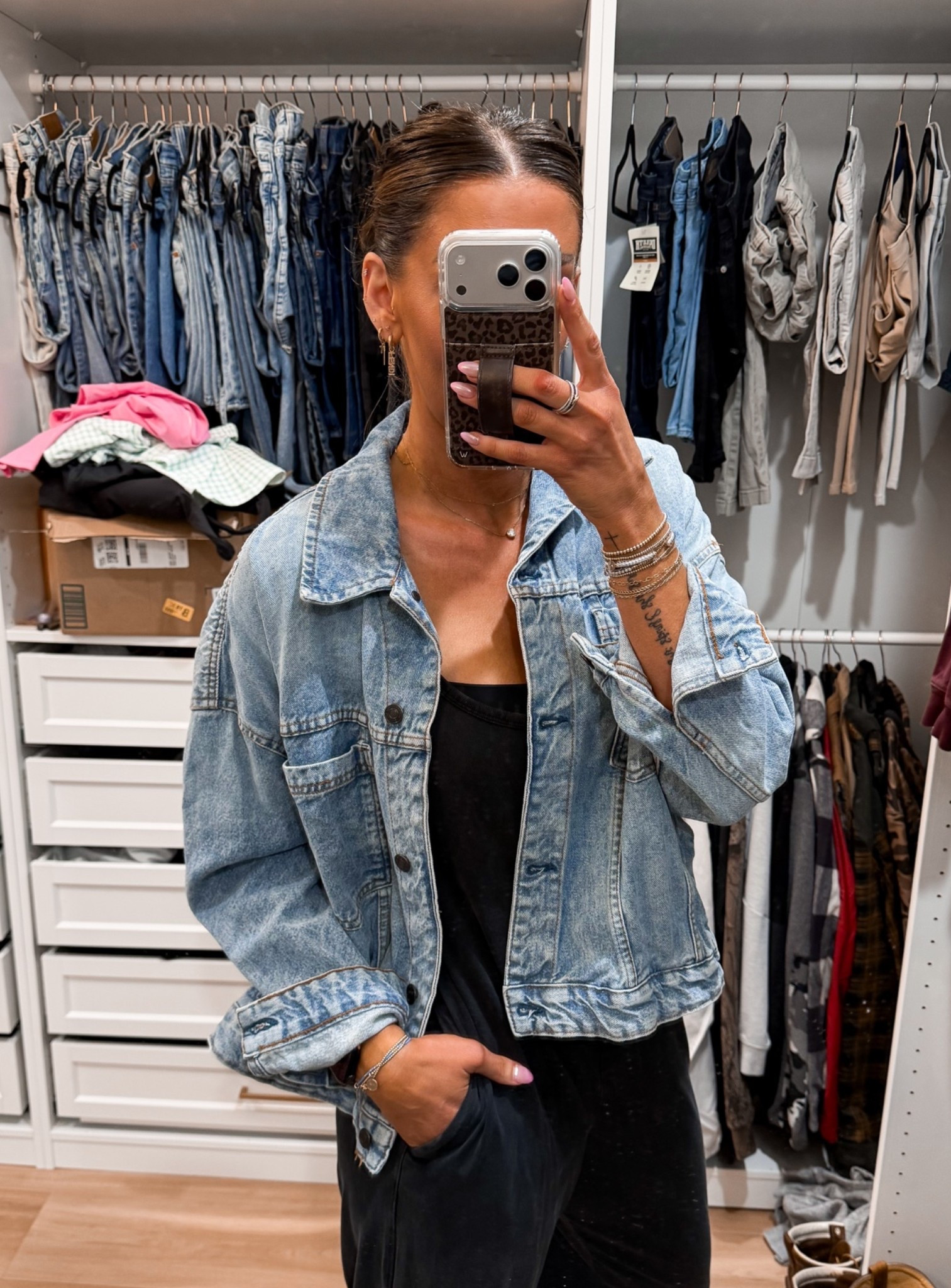 My fave denim jacket is part of the sale in a darker color! I do a small!

#LTKootd #LTKSaleAlert
